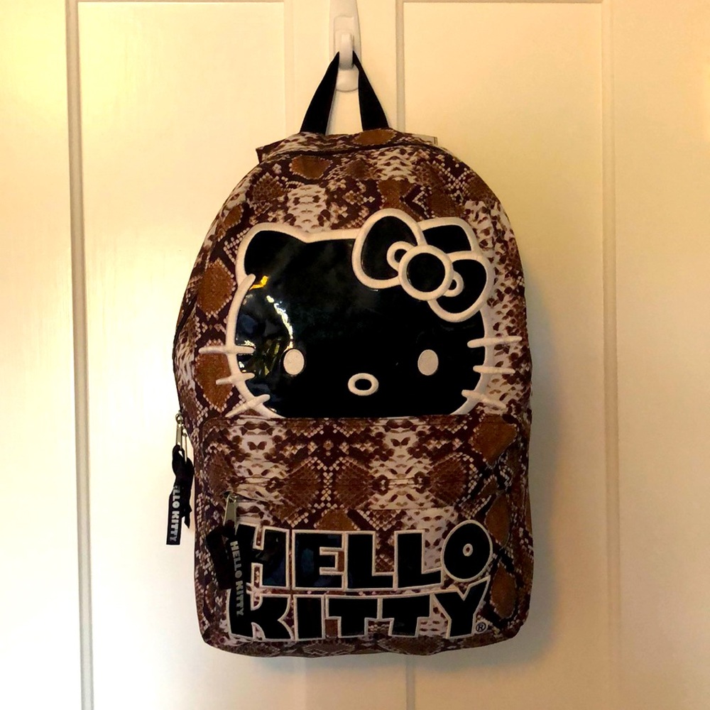 Hello Kitty Snake Print Backpack